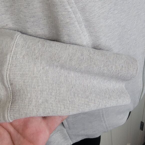 H by Halston crop moto gray jacket size 12 - Picture 5 of 9